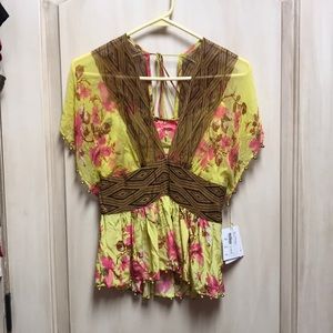 Yellow blouse. Brand new. Originally $225